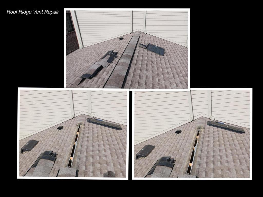 Roof ridge vent repair