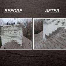 counter-flash-chimney-spraying-brick-chimney-with-sealer-carmel-in 1